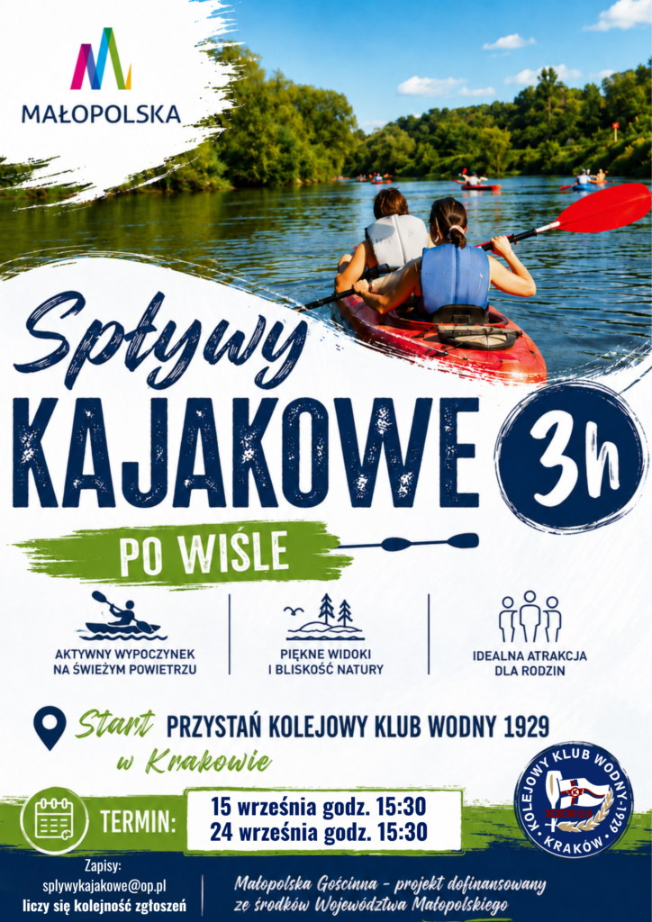 Małopolska Hospitable – We invite you to the last two kayak trips on the Vistula!